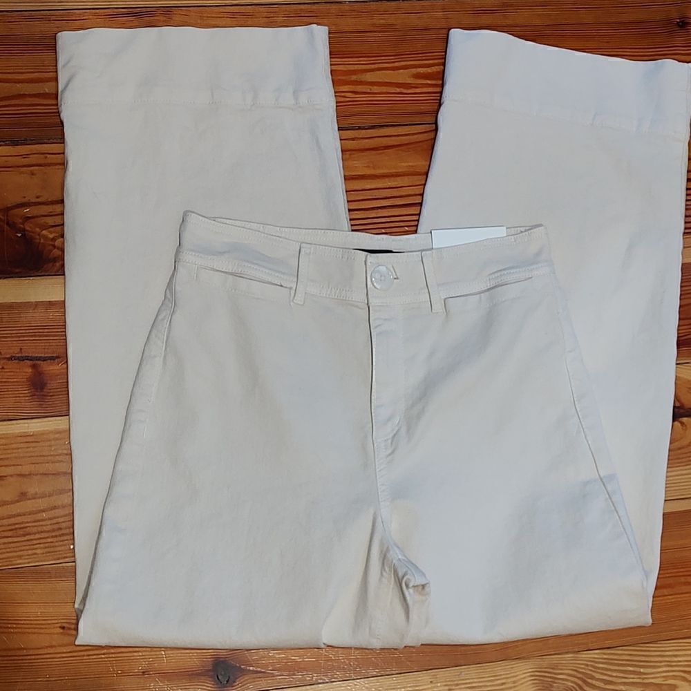 Ann Taylor The Wide Leg High Rise Natural Denim Jean Pants  NWT